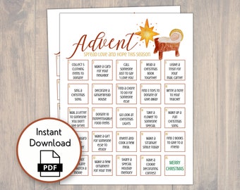 Advent Calendar Printable, Christmas Countdown, Family Activities Christmas, Advent Calendar for Kids, Christmas Advent Calendar, DIY Advent