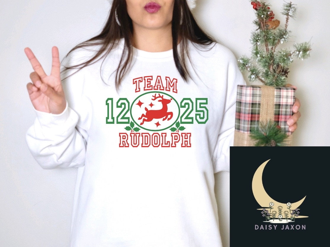 TEAM RUDOLPH Graphic Sweatshirt Etsy