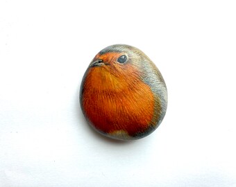 European Robin Stone | Bird Rock | Bird in the Hand