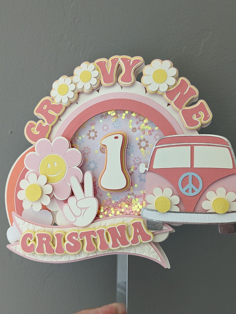 Groovy Cake Topper Groovy One Cake Topper - Etsy