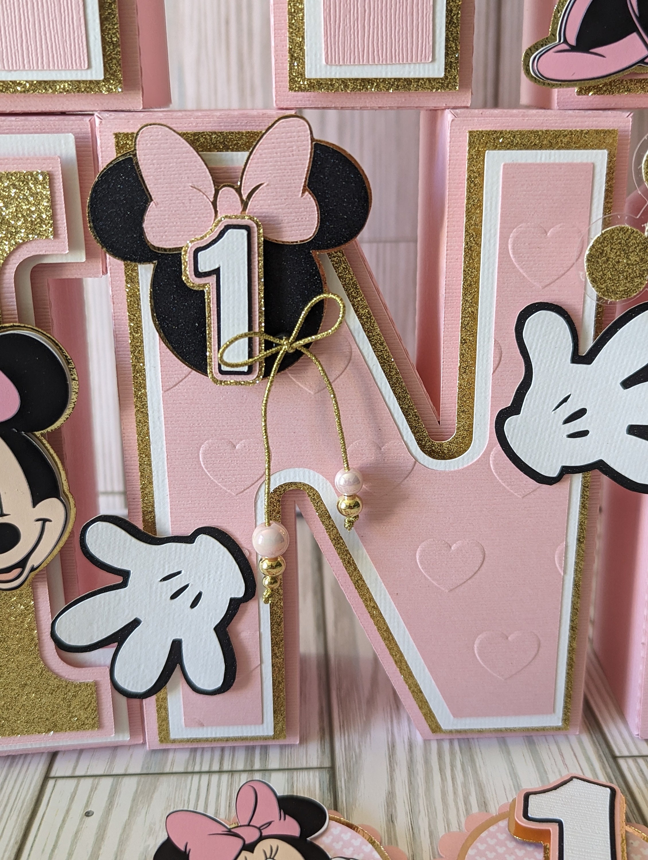 Minnie Mouse Party Decor 3d Letter3d Number Minnie Mouse 3d 