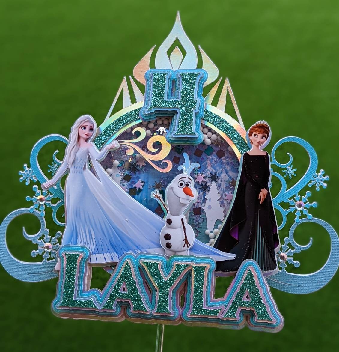Frozen Cake Topper Frozen Party Elsa and Anna Cake Topper Etsy