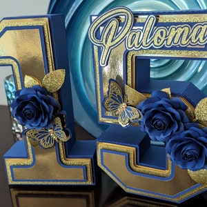 Números 3D para quinceañera, números independientes, números 3D, números 3D personalizados, decoraciones para quinceañera, fiesta de dulces 15