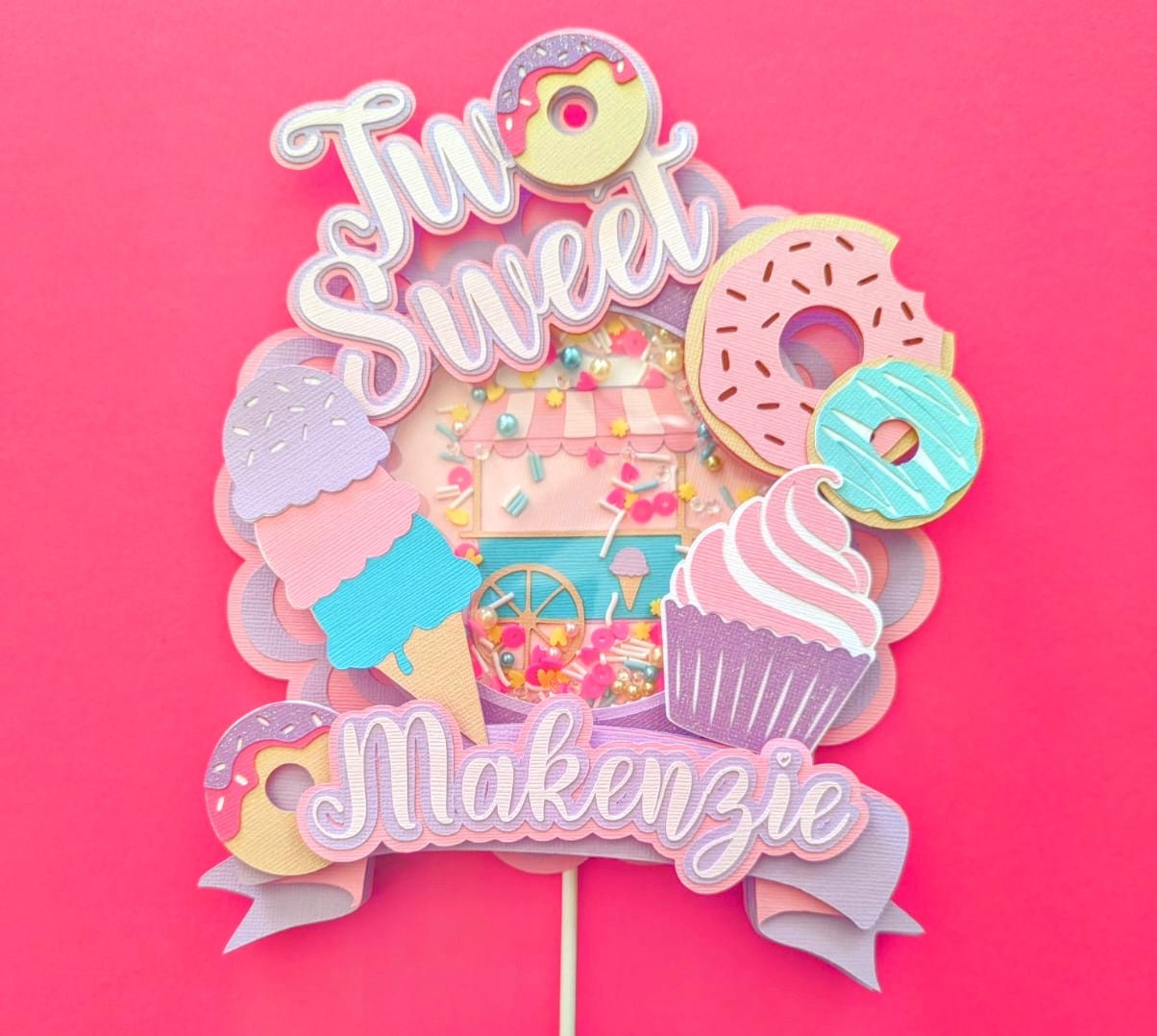 Two sweet cake topper