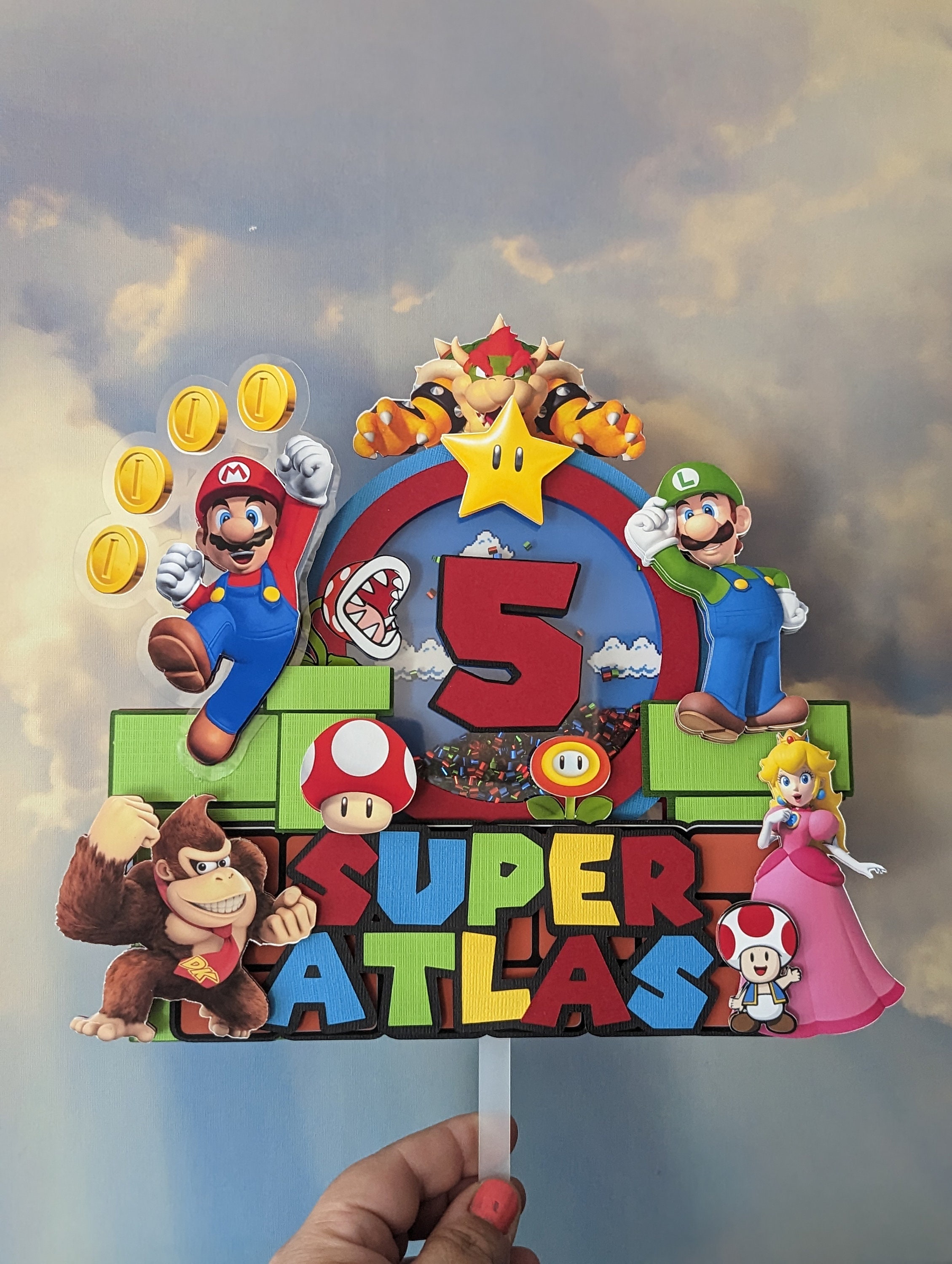 15+ Mario Bros Cake Toppers
