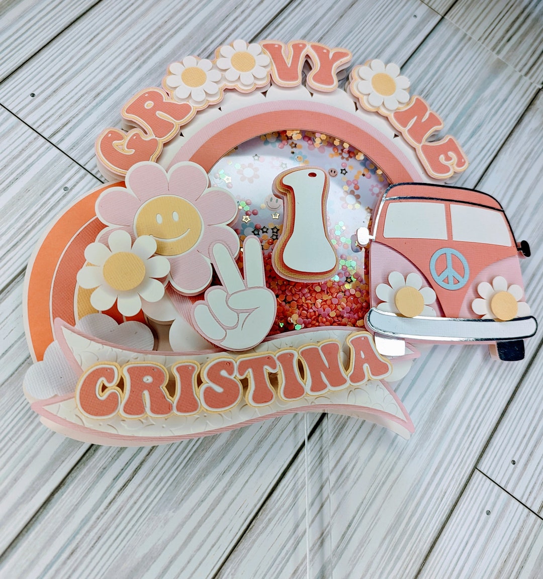 Groovy Cake Topper Groovy One Cake Topper - Etsy