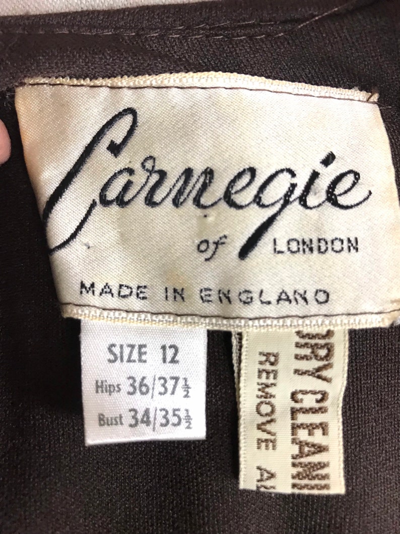 1960s Carnegie of London Vintage Dress Vintage Dress Long - Etsy