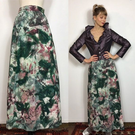 Fantastic 1970’s tie dye long skirt, Vintage skirt