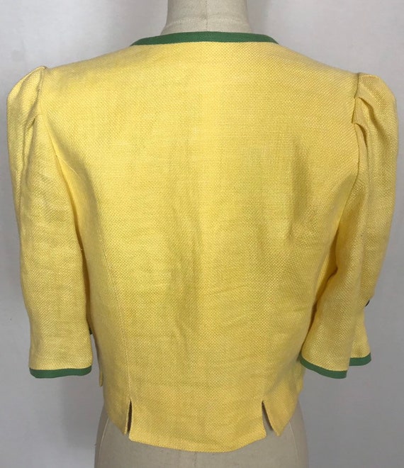 Beautiful 1990's Austrian Tyrolean jacket, Linen … - image 9