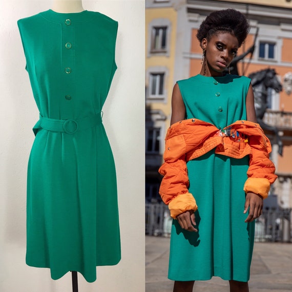 1960’s Mod dress, Vintage dress, Wool dress, Autum