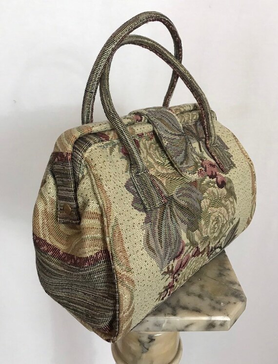 Tapestry bag, Brocade bag, Designer bag, GATTINONI