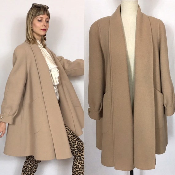 1980's camel duster, Vintage duster coat, Camel co