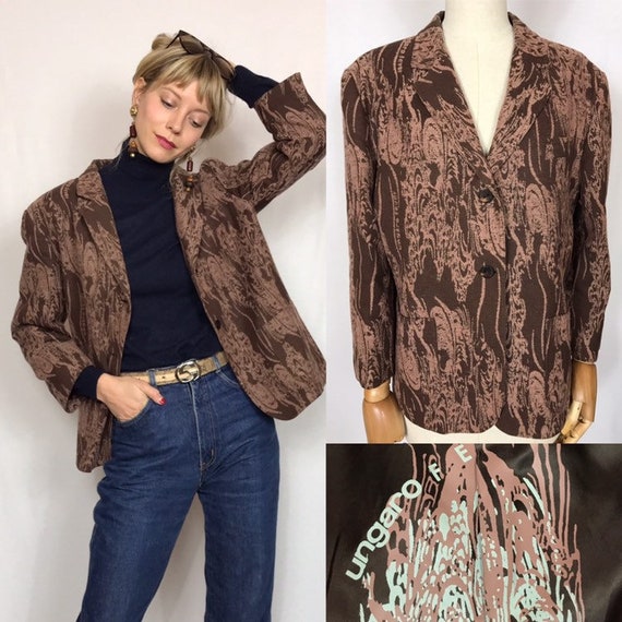 1990's UNGARO blazer, Designer vintage blazer, Re… - image 1
