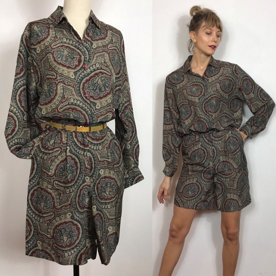 1980’s silk jumpsuit, Vintage jumpsuit, Vintage dr