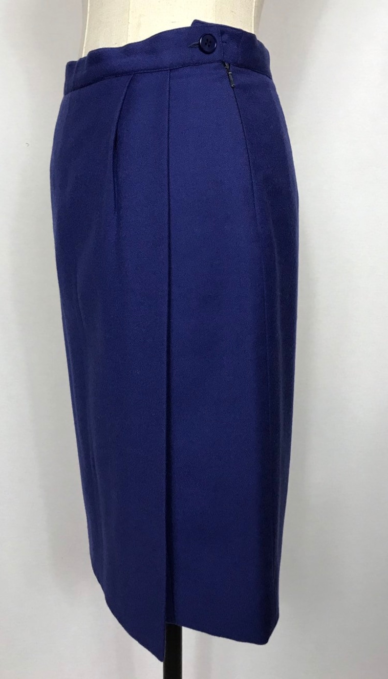 1980/'s FERRE skirt Designer vintage skirt Winter skirt Pencil skirt Gift for her. Secretary skirt Wrap skirt