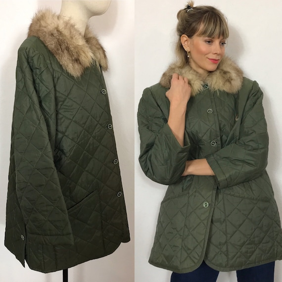 Quilted vintage jacket, Riding jacket, Hunter jack