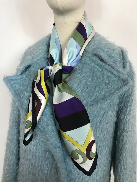 PUCCI scarf, Designer scarf, Silk scarf, Luxury sc