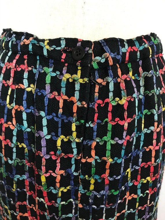 1980’s skirt, Checked skirt, Vintage skirt, Wool … - image 8