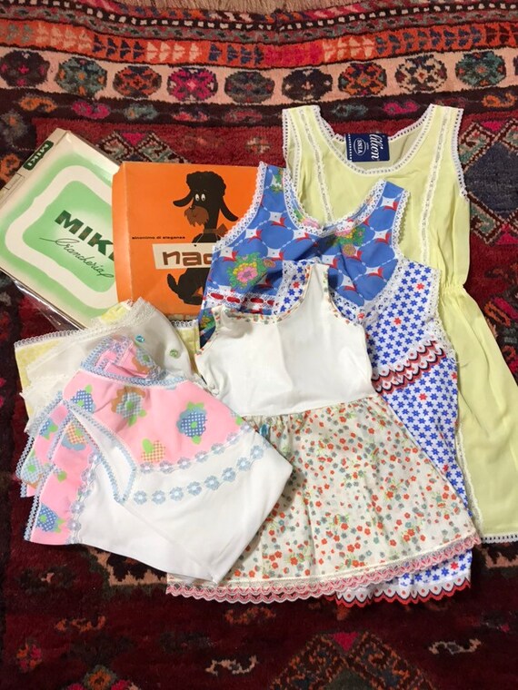1960's dead-stock baby girl dresses age new born t