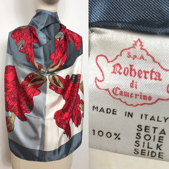 1980’s Roberta di Camerino silk scarf, Vintage sca