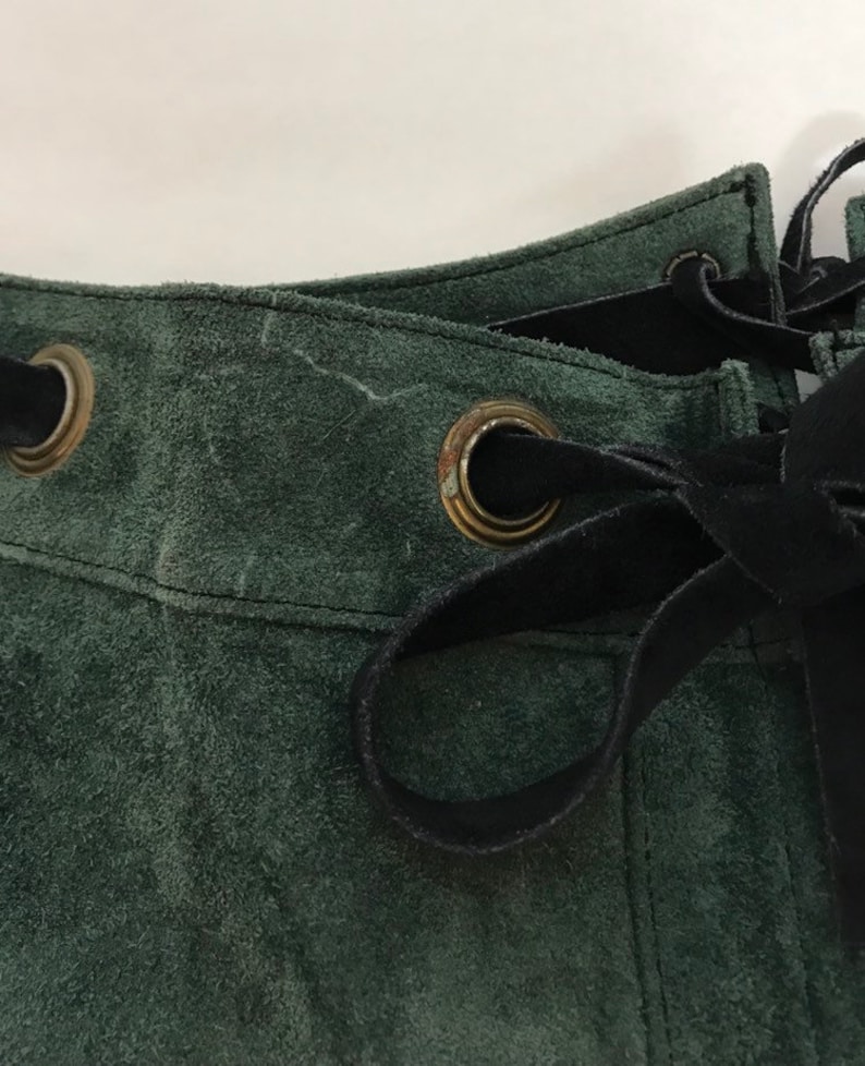 Green shorts. Lederhosen 1960/'s mini suede shorts Suede shirts Vintage shorts