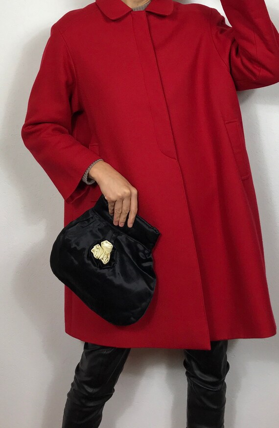 1980’s satin evening purse, Vintage purse, Evening