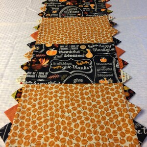 Holiday Chalkboard and Pump Thanksgiving Table Runner Topper - Fall PK7