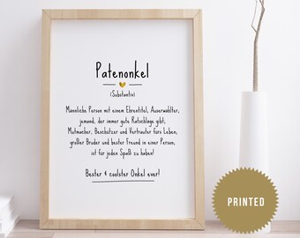 Patenonkel Spruch Etsy