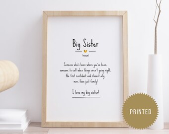 Große Schwester Definition A4 Kunstdruck Poster Familie Geschenk Geburtstag Typo Große Schwester Definition A4 Kunstdruck Poster Familie Geschenk Geburtstag Typo