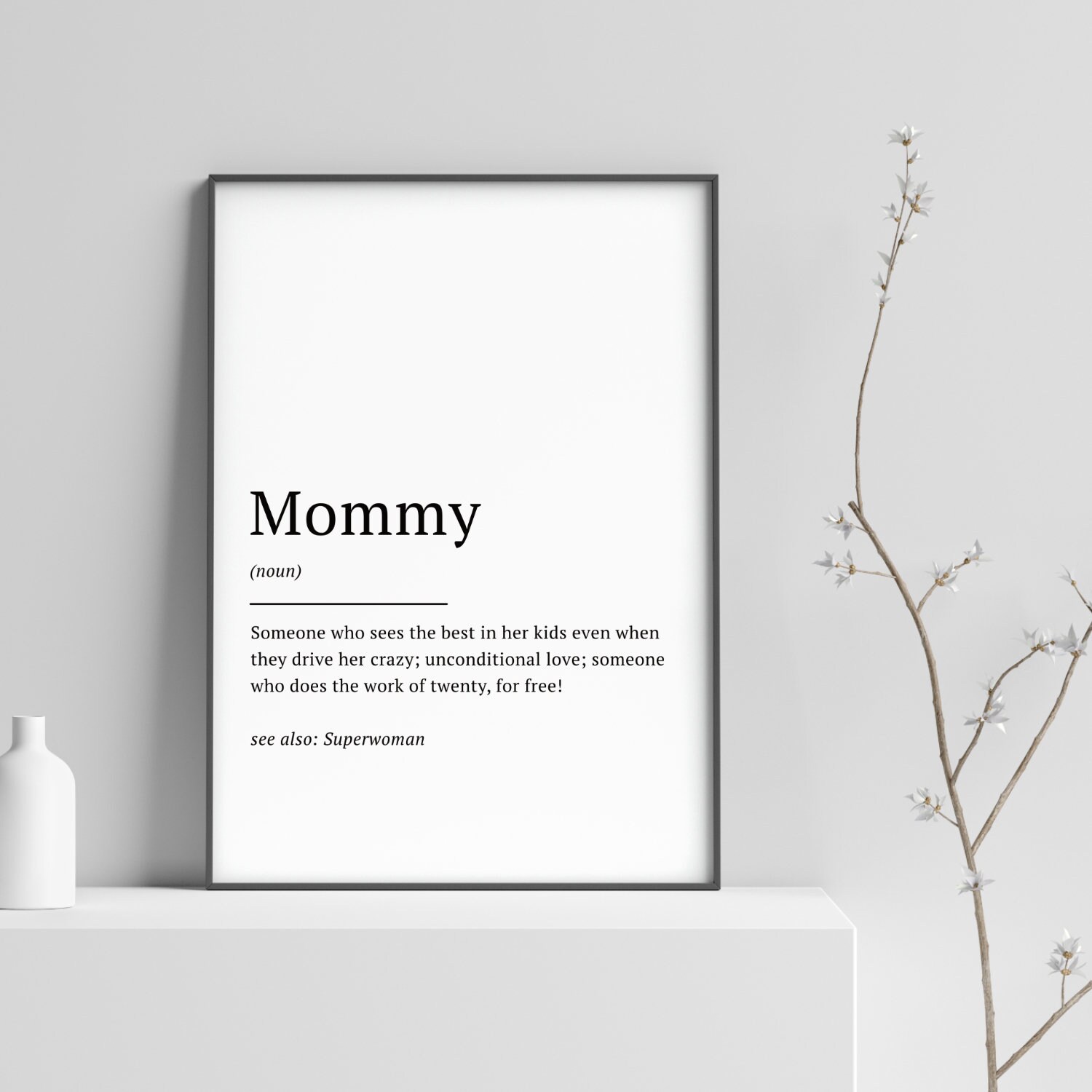 Mommy Definition // Printable poster Mom Mama Etsy