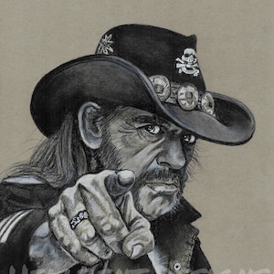 Original Art Print - Lemmy Kilmister, Motorhead, Ace of Spades, T.A. Schmitt, Artist