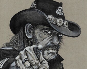 Original Art Print - Lemmy Kilmister, Motorhead, Ace of Spades, T.A. Schmitt, Artist