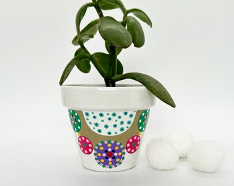 Flower pot, plant pot for small indoor plants