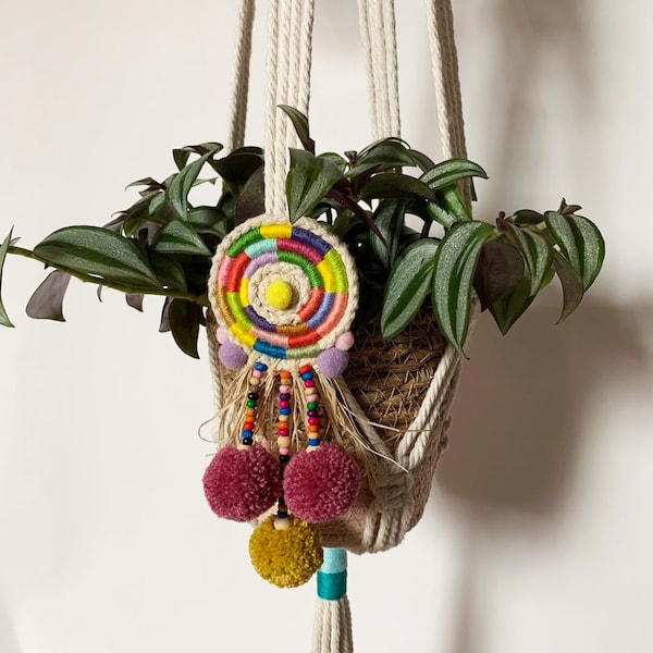 Suspension pour plante en macramé