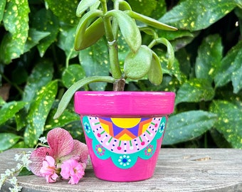 Flower pot for cacti and small indoor plants, plant pot