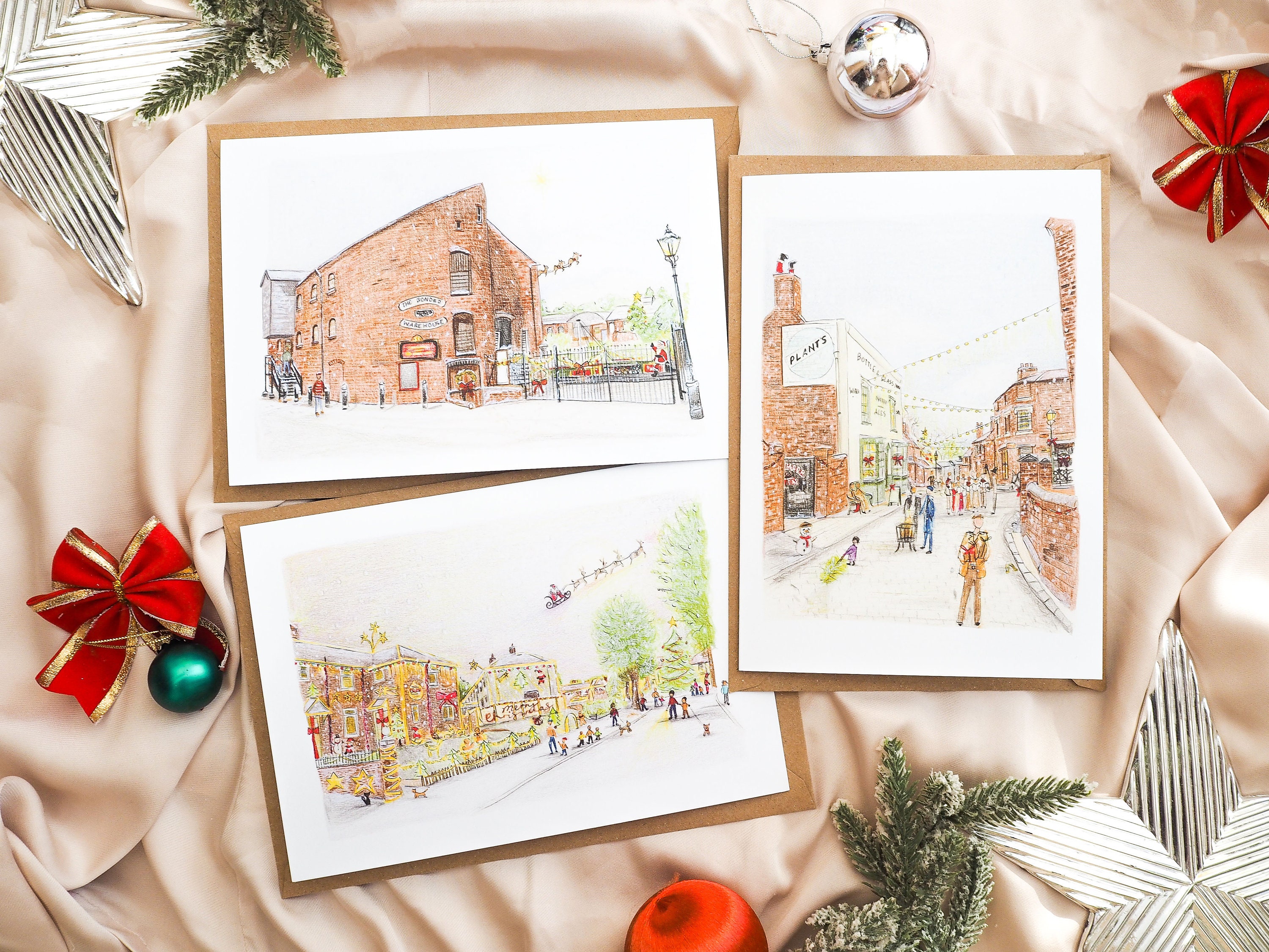 Black Country Christmas Cards Leonard Road the Bonded Etsy