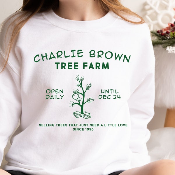 Christmas tree farm shirt, Christmas, Holiday crewneck, Unisex tee, Xmas sweatshirt, Winter shirt, Farmhouse style, Holidays, Christmas gift