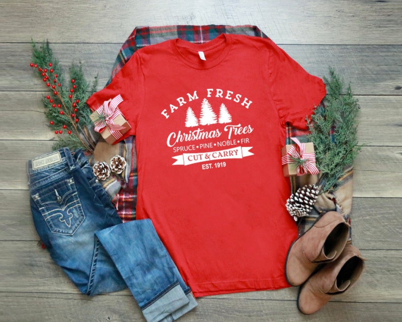 Christmas Tree Farm Shirt. Tree Farm. Holiday Tee. Christmas Etsy
