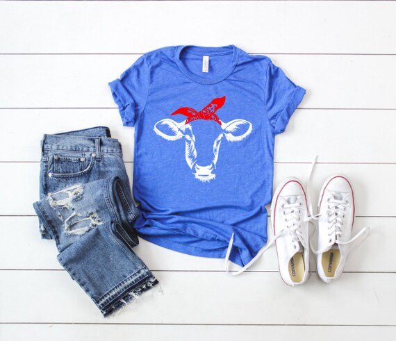 4th of july cow shirt