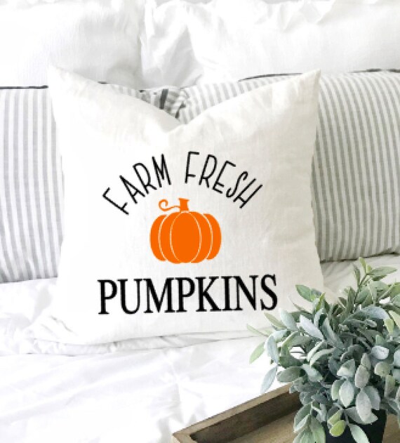 Pumpkin patch pillow cover. Farm fresh Fall Pillow Cover Fall Decor Farm Fresh