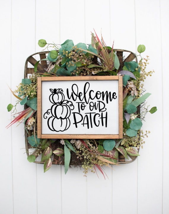 Reclaimed Wood Pumpkin Patch SignFall SignAutumn SignBlack Truck SignFarmhouse StyleFixer Upper Style
