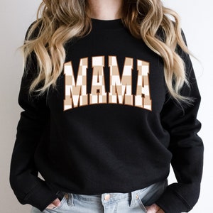 Checkered Mama Crewneck main image 1