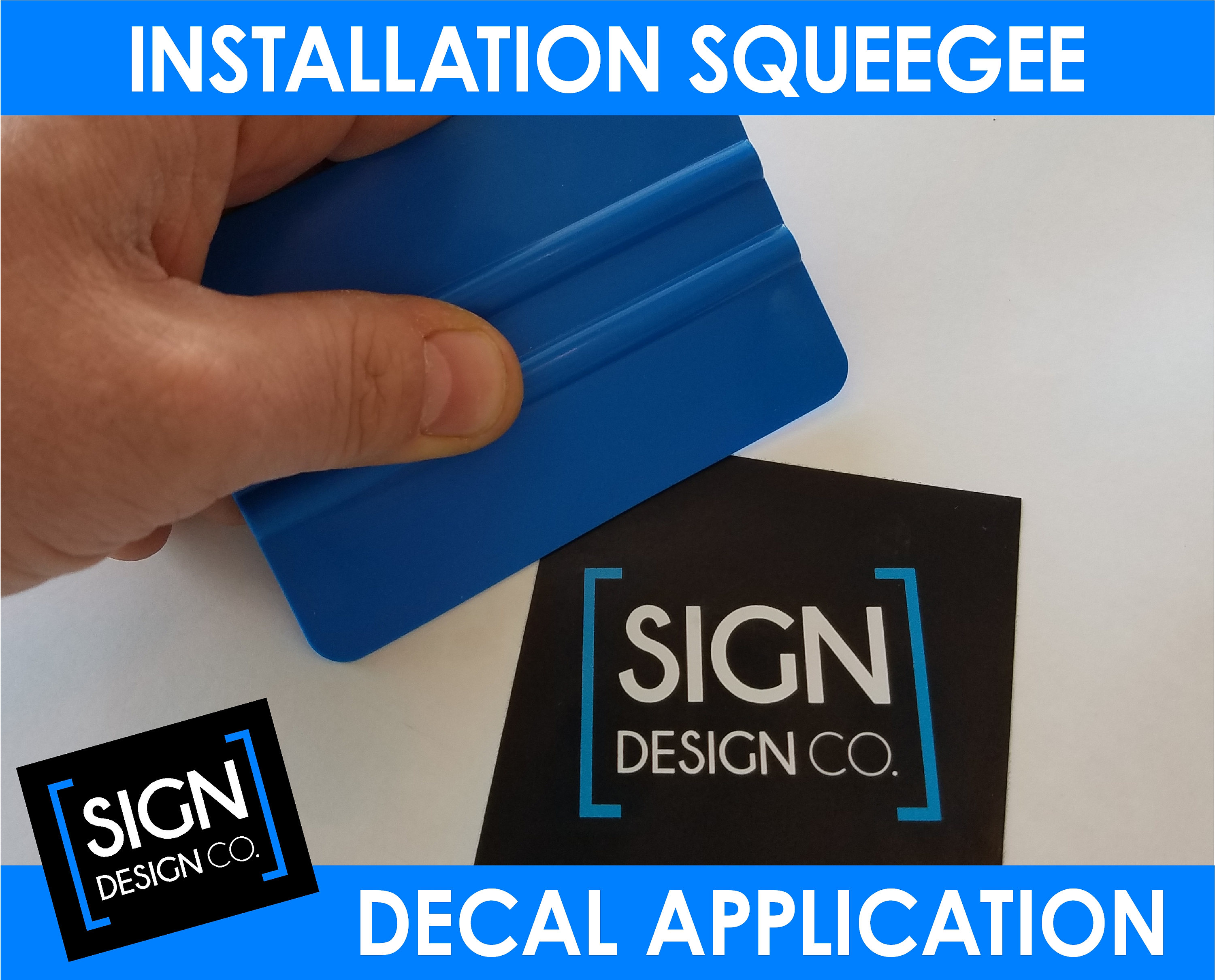 Squeegee for decal application installation DIY vinyl sign sticker applicator tool for applying stickers wraps film frost lettering