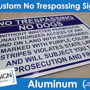 Letrero de aluminio de metal personalizado: su texto personalizado: 18&quot; x 24&quot;: Prohibido el paso, camino privado, letrero de propiedad, señalización vial exterior
