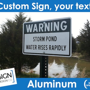 12&quot; x 18&quot; Sign - Aluminum Sign -  metal sign - directional sign - parking sign - no trespassing sign - Custom Logo Sign - outdoor signage