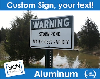 12" x 18" Sign - Aluminum Sign -  metal sign - directional sign - parking sign - no trespassing sign - Custom Logo Sign - outdoor signage