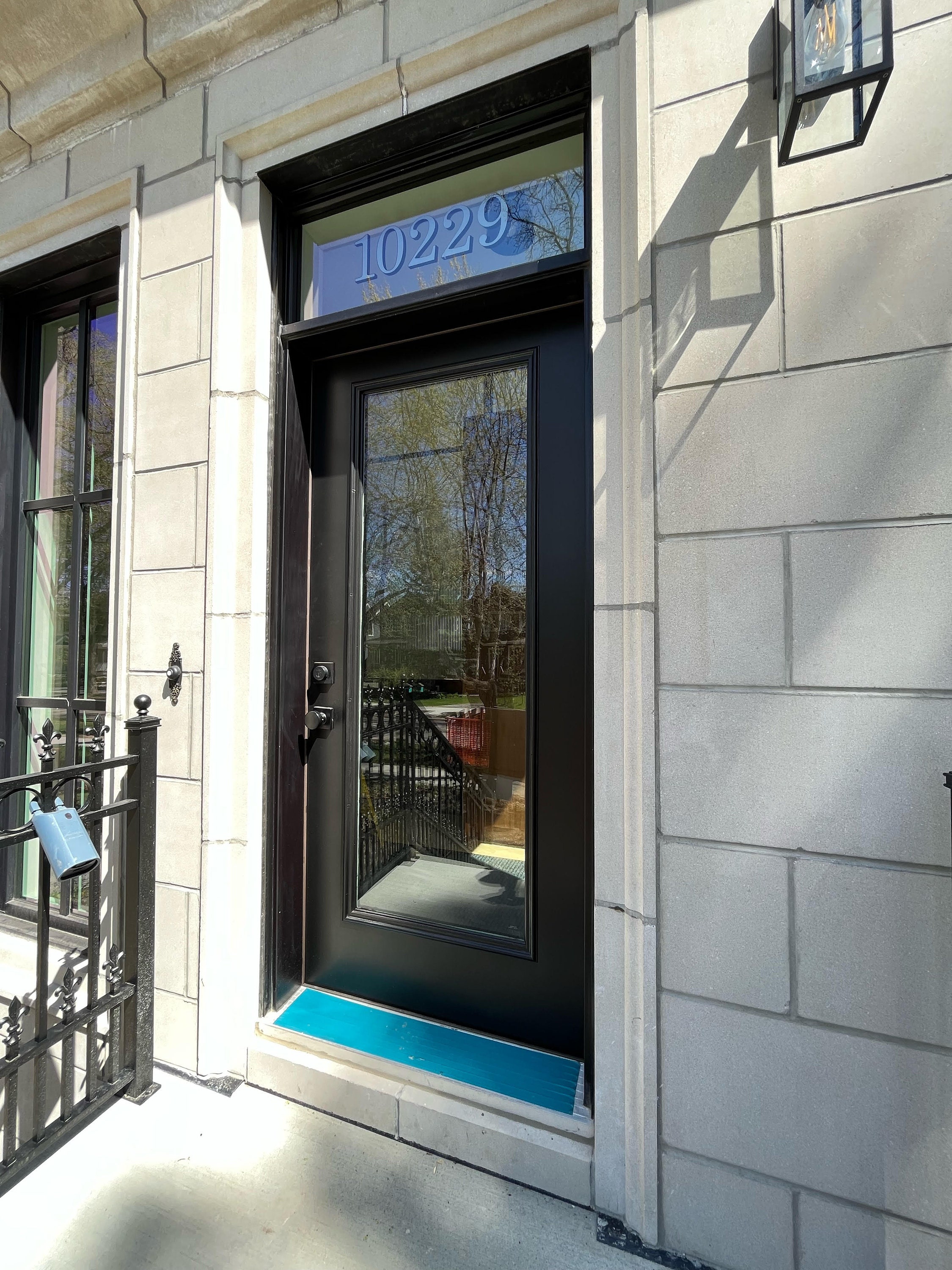 Transom Window Lettering Silver Transom Address Numbers - House Home Building Office - Glass Fan ...