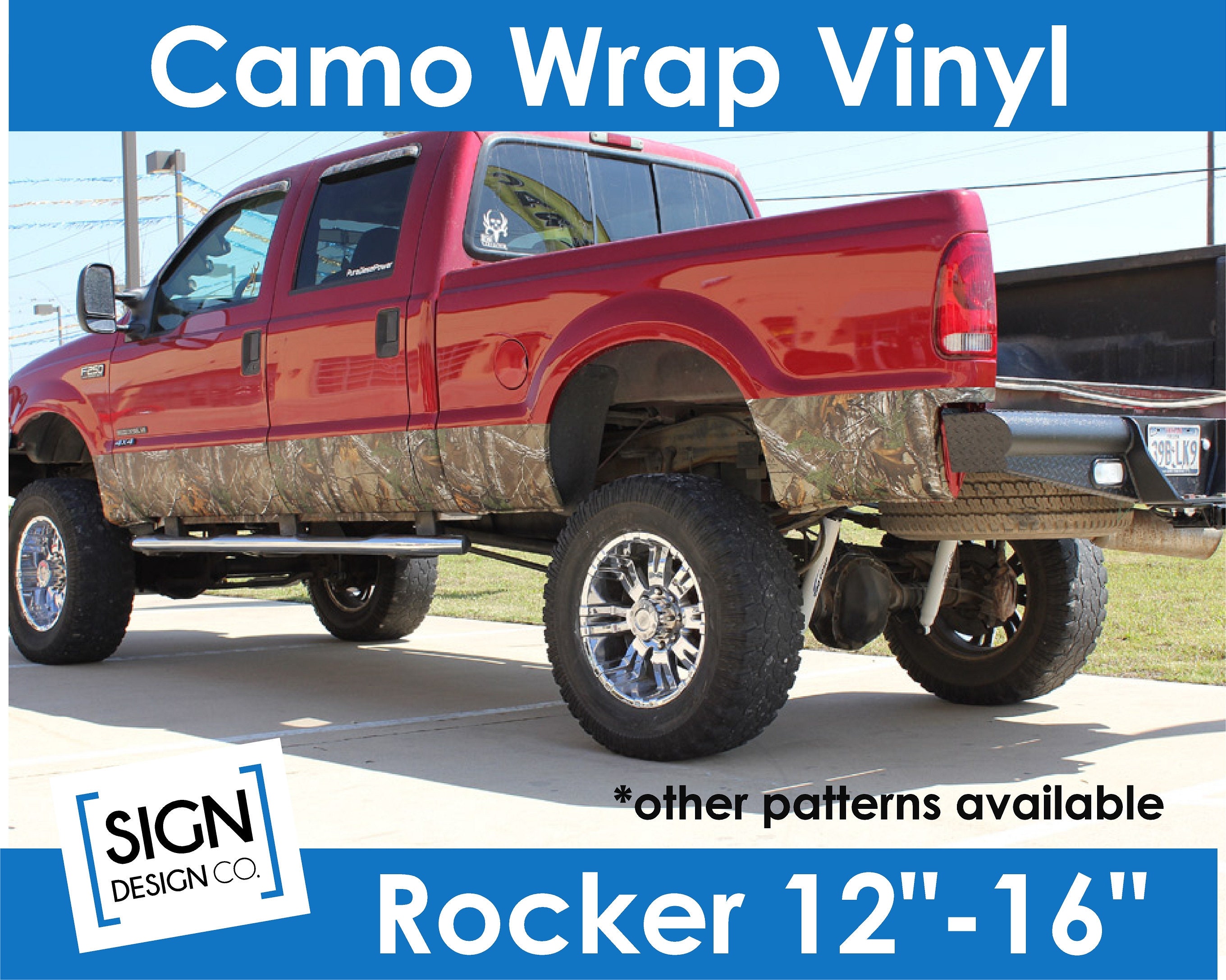 Digital Camo Stencil Truck