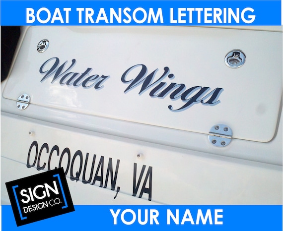 Custom Boat Decals – Boat Lettering – Boat Personalized Decals