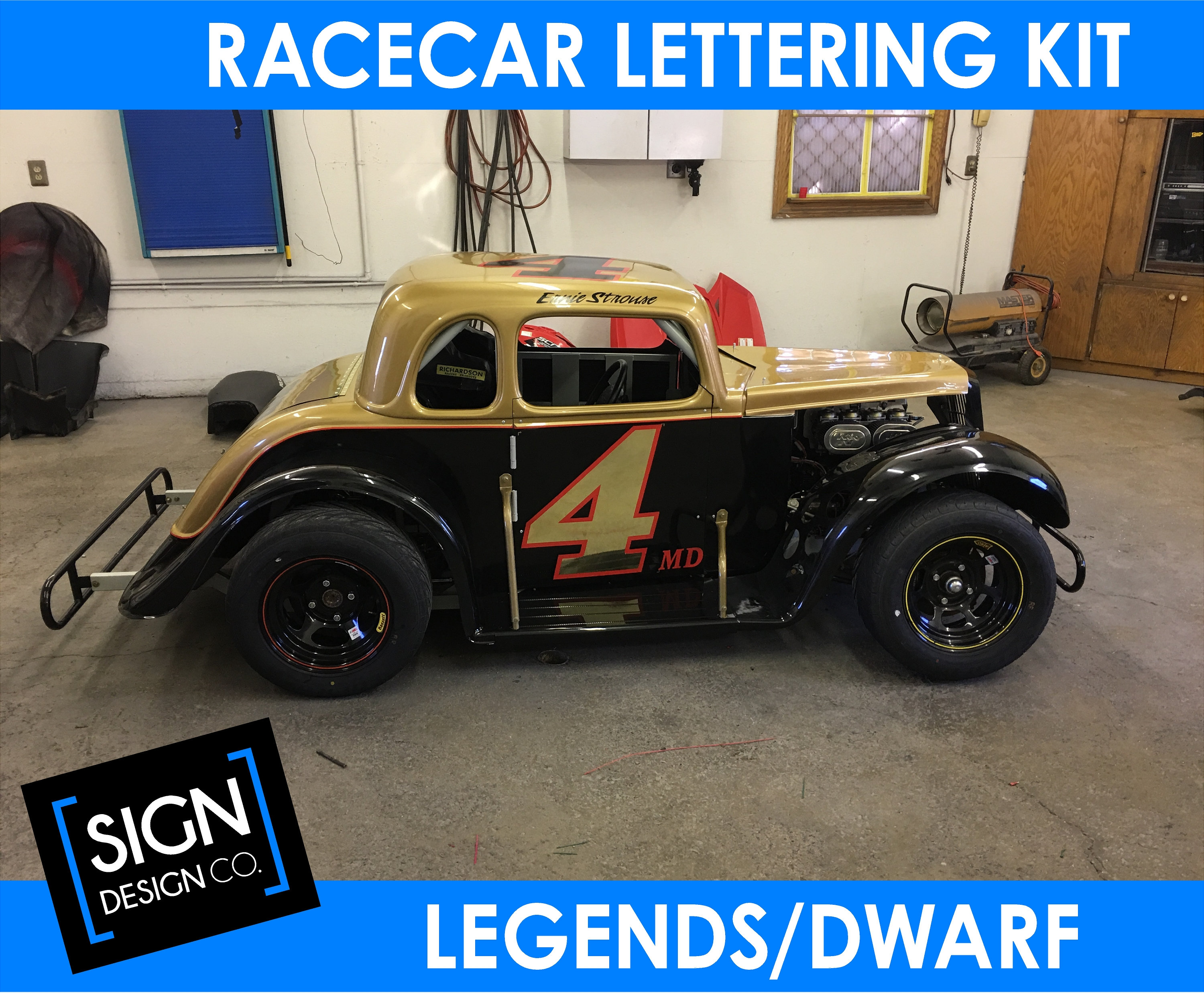 Racing Number Graphics Kit Decal Lettering Sticker Wrap NASCAR Circle ...